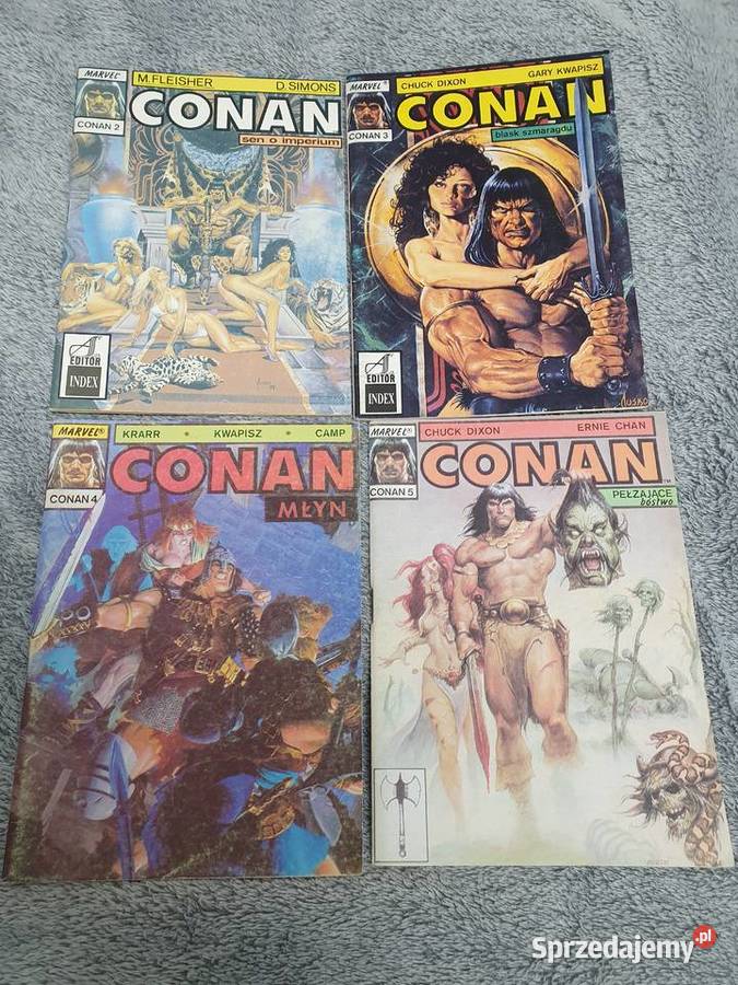 Conan zestaw 4 komiksów AS Editor 1990 Gdynia
