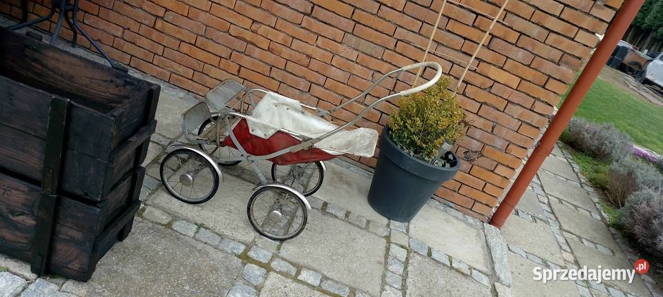 Wózek zabytkowy dziecka 03 produkcja Legnica Jarosław