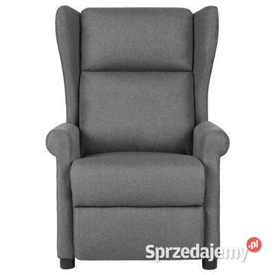 vidaXL Fotel masujący jasnoszary obity sprzedam