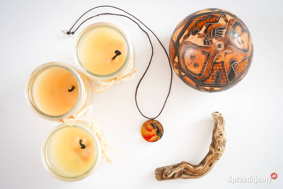 Artystyczny okrągły wisiorek ręcznie malowany Naszyjniki Biżuteria dla Pań Warszawa