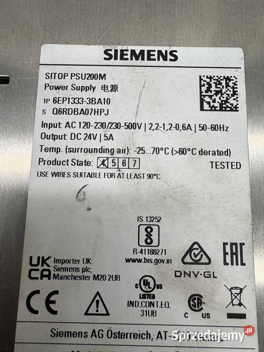 Siemens 6EP13333BA10 Power supply Warszawa