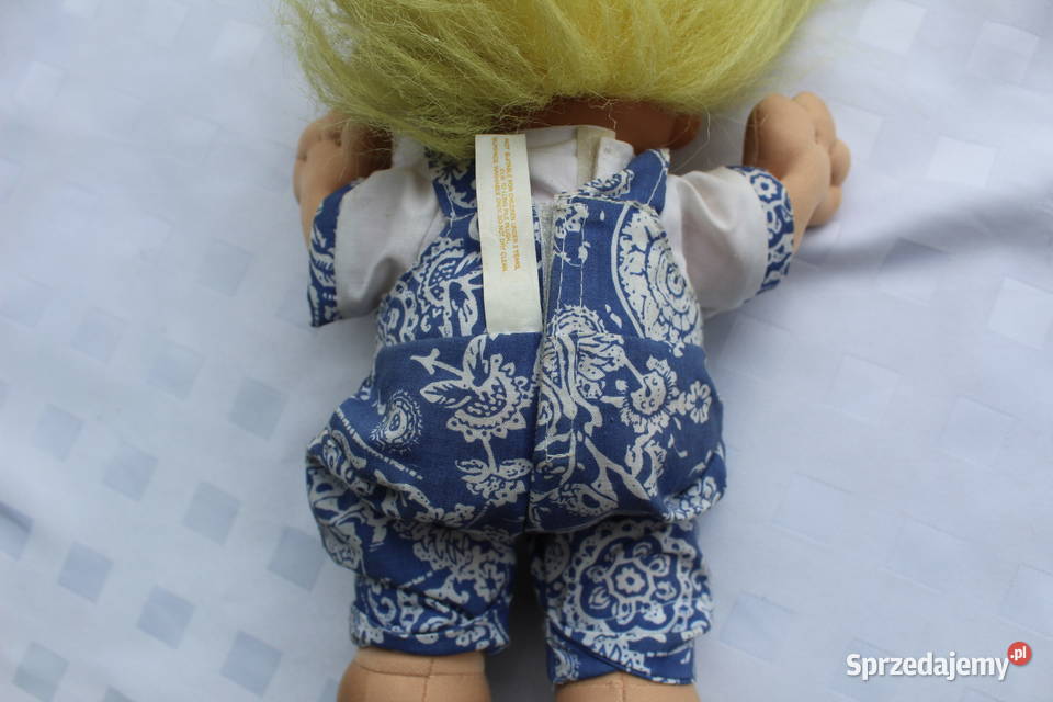 Troll Russ Żółty Siedzący Duży Maskotka Figurka Bielsko-Biała sprzedam