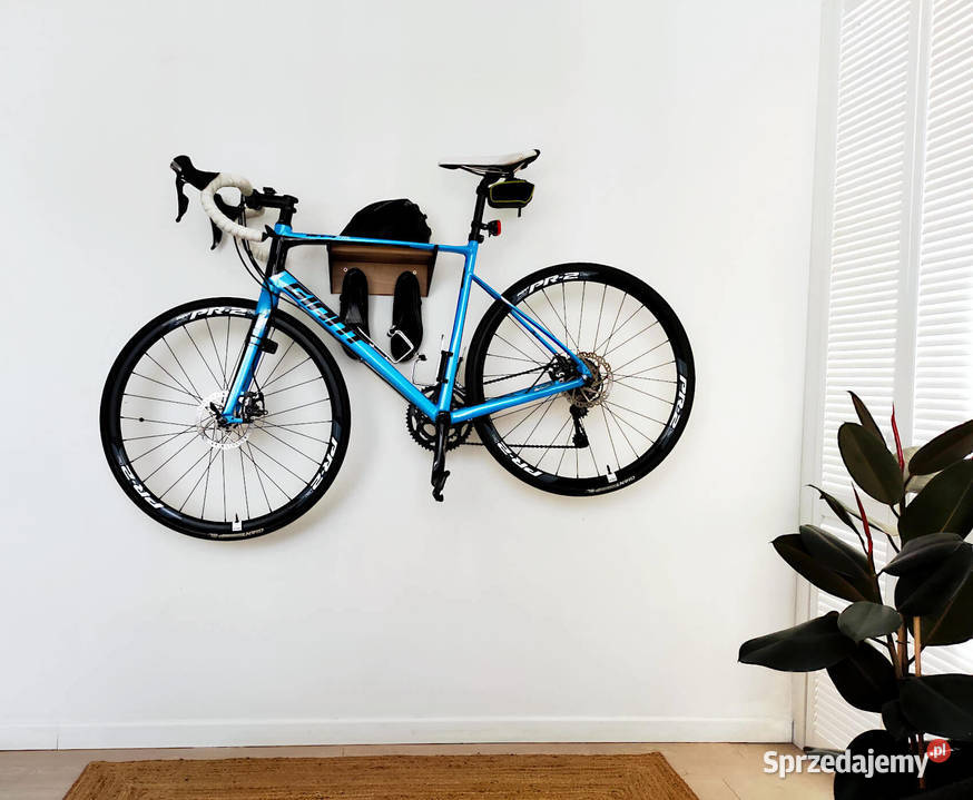 wieszak na rower loft dąb i i stal wysoka jakość Łódź