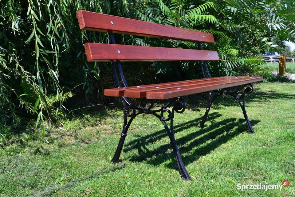 Ławka Parkowa Ogrodowa Żeliwna Miejska z Ławy i ławki Rębowo