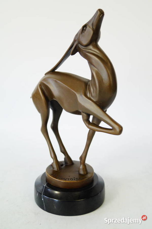 Figura z brązu Jeleń sarna modernistyczna figura sprzedam