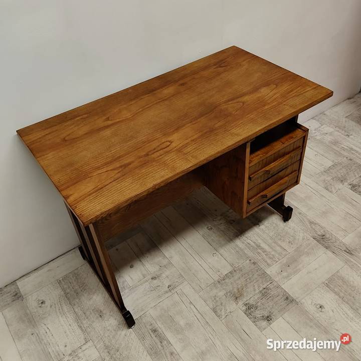 Biurko Mid century italy design drewno lata 50te Radomsko sprzedam