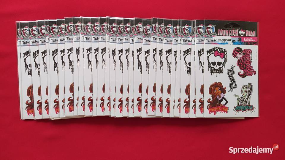 Tatuaże Monster High NOWE DUŻA ILOŚĆ Rabat małopolskie Olkusz