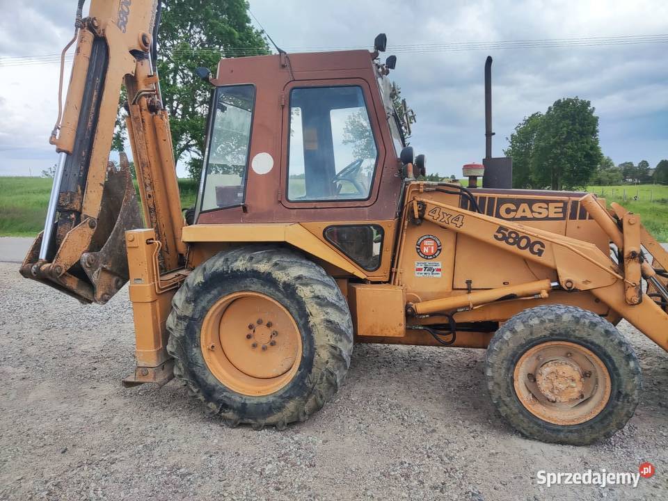 koparko ładowarka case 580G 1985 ładna 3 łyzki w nie Sejny sprzedam