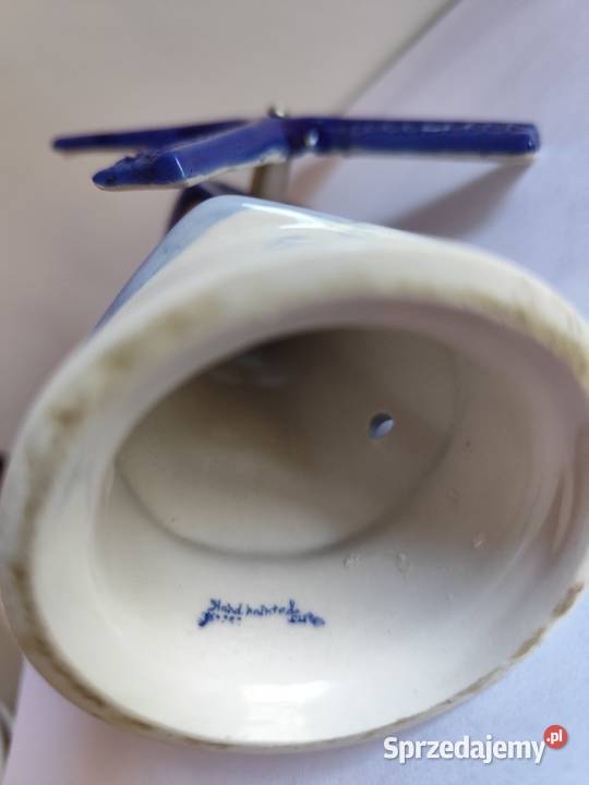 Wiatraczek Delf Holandia Porcelana i szkło