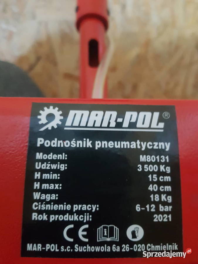 PODNOŚNIK PNEUMATYCZNY BAŁWANEK PODUSZKA 35T Głogowa