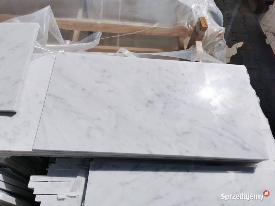 Płytki marmurowe CARRARA BIANCO pasy 15 poler Płytki i fugi podkarpackie Przemyśl