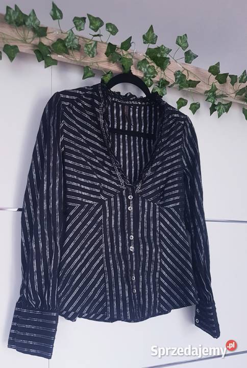 Koszula Czarno Srebrna River Island śląskie Chybie sprzedam
