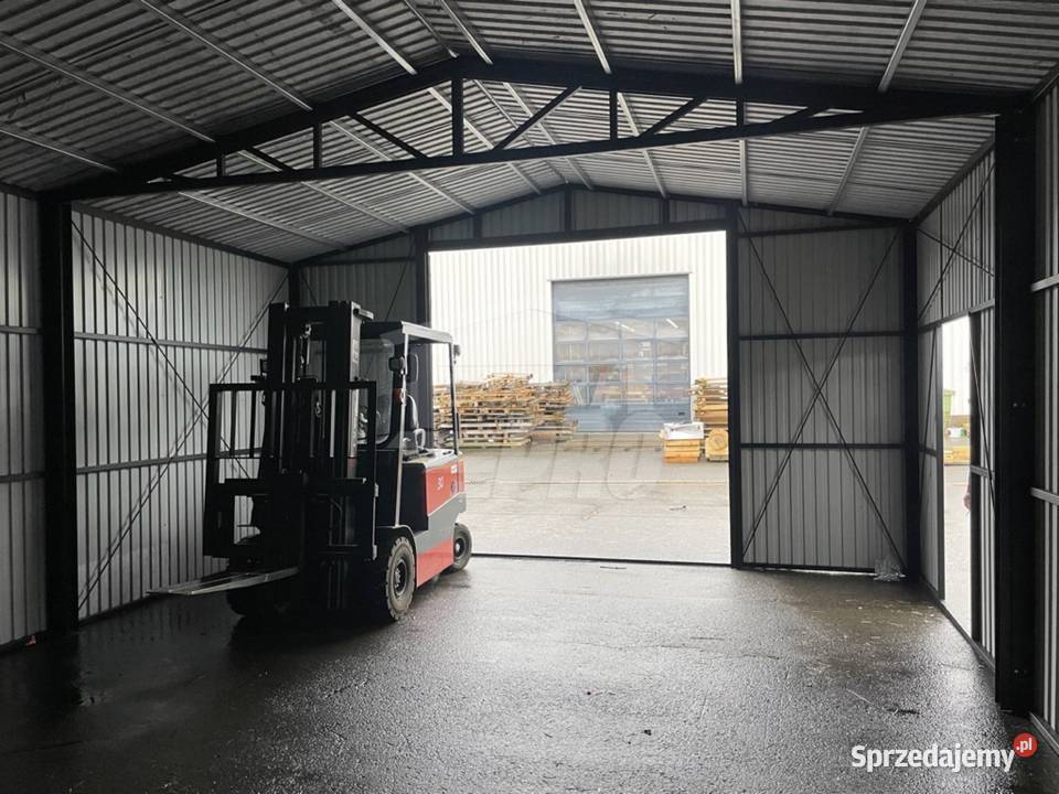 Hala Garaż 7x11 m brama dwuskrzydłowa drzwi Szczecin