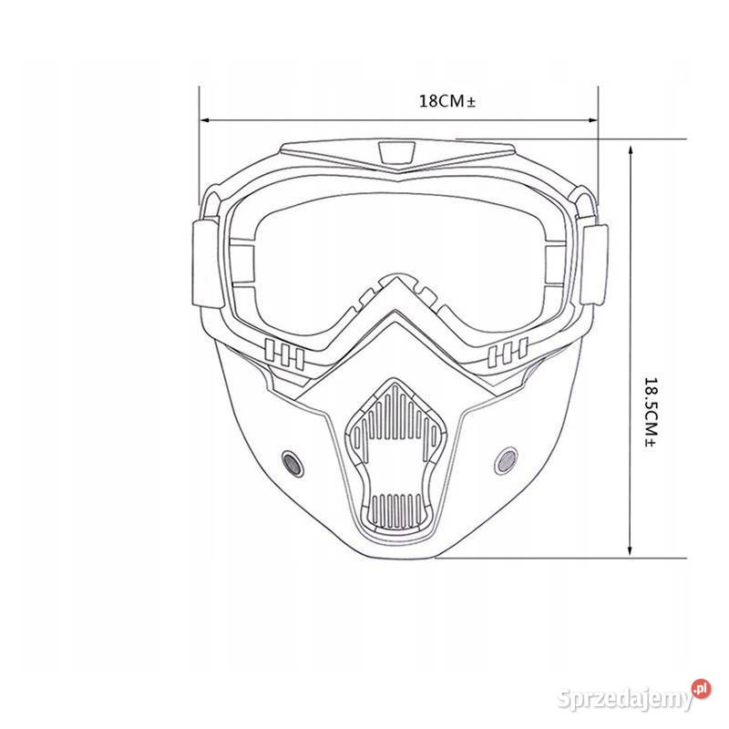 MASKA GOGLE OKULARY CROSS MOTOCYKLA ROWERU QUADA Mysłowice
