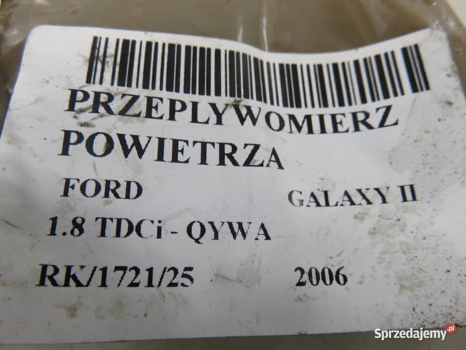 PRZEPŁYWOMIERZ FORD GALAXY II 18 TDCi