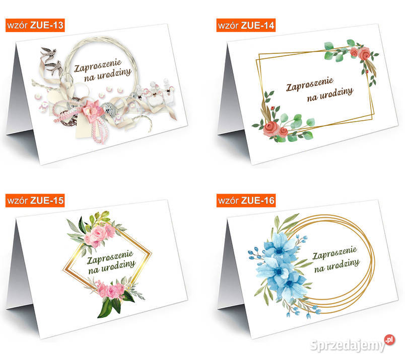 Zaproszenia na urodziny UNIWERSALNE ogólne na Dąbrowa Górnicza