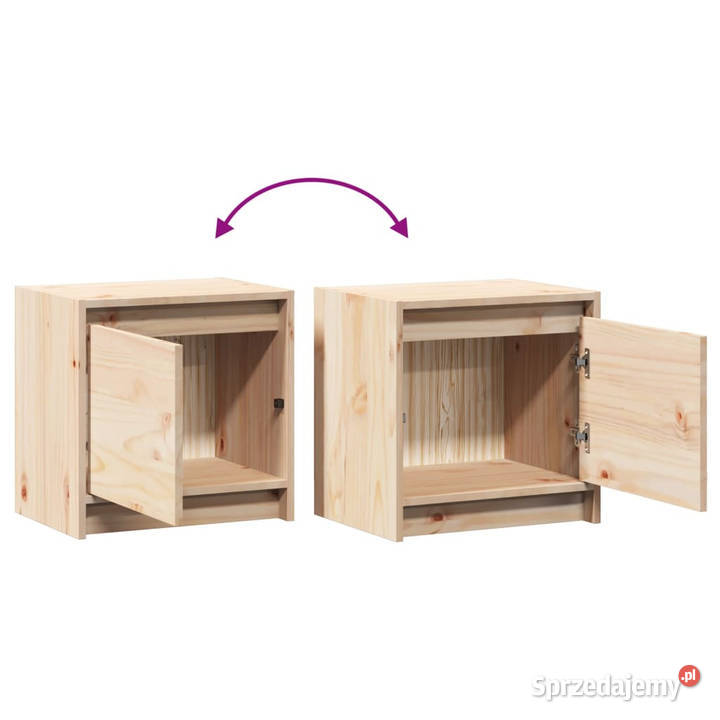 Szafka nocna 40x305x40 lite drewno sosnowe