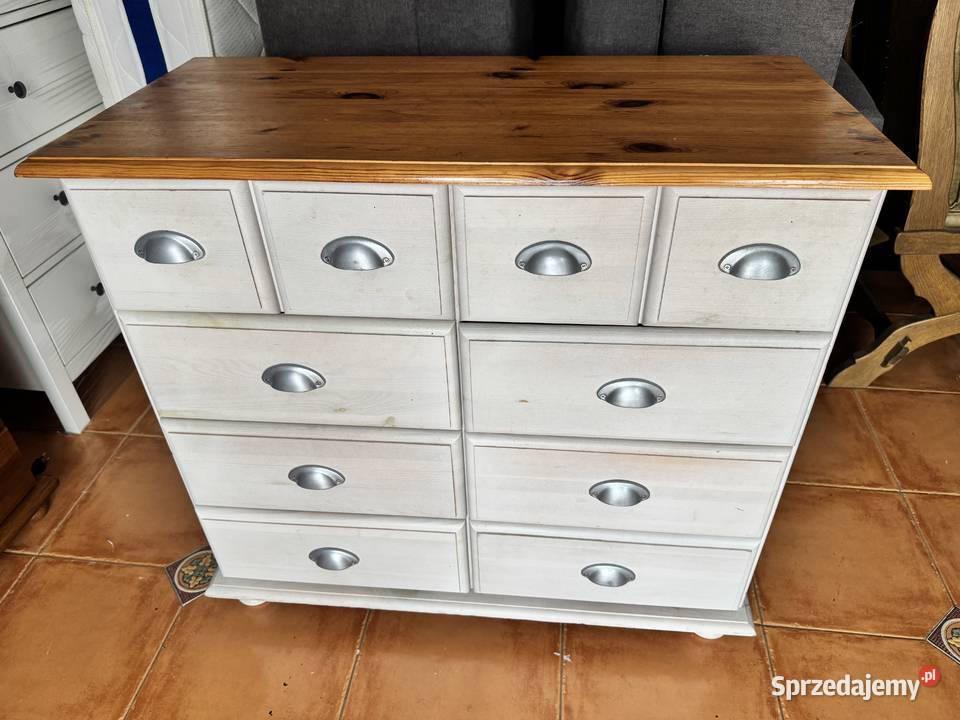 Komoda drewniana apteczna z szufladami szafka Komody Meble mazowieckie Sulbiny