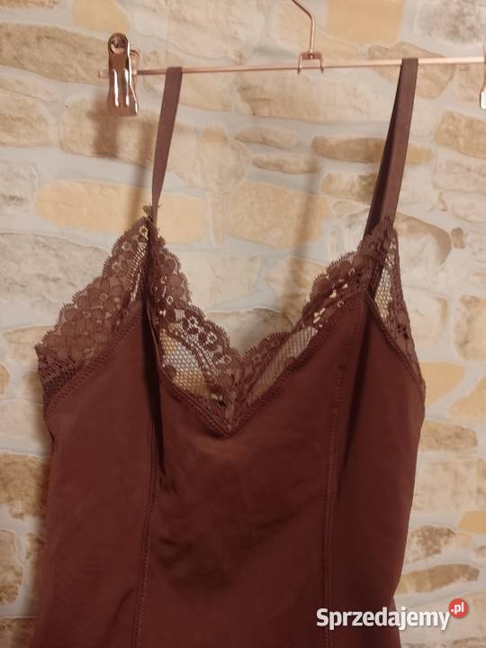 36S ZARA Brązowe Body mocno modelujące z Madrytu Kraków