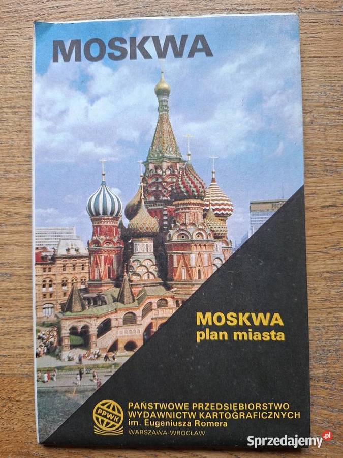 Moskwa plan miasta PPWK Kraków sprzedam