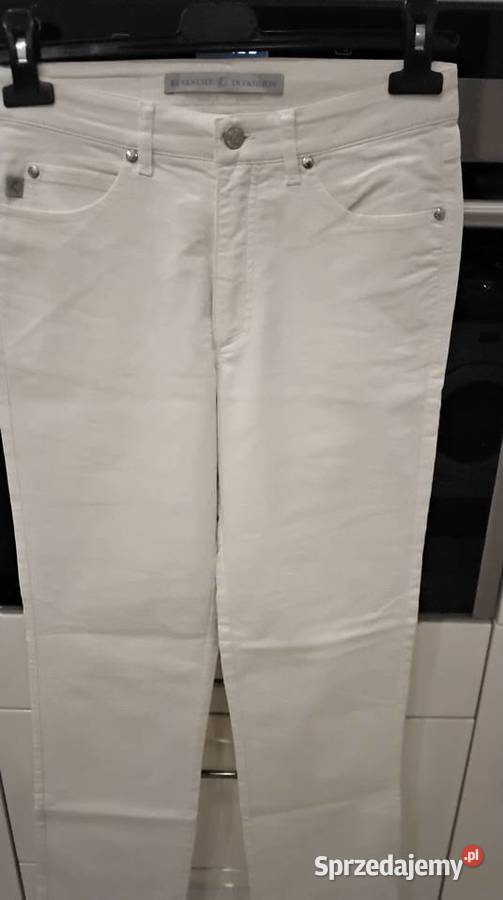 Białe Spodnie Jeans Damskie Revanche in Fashion biały Nowa Sól