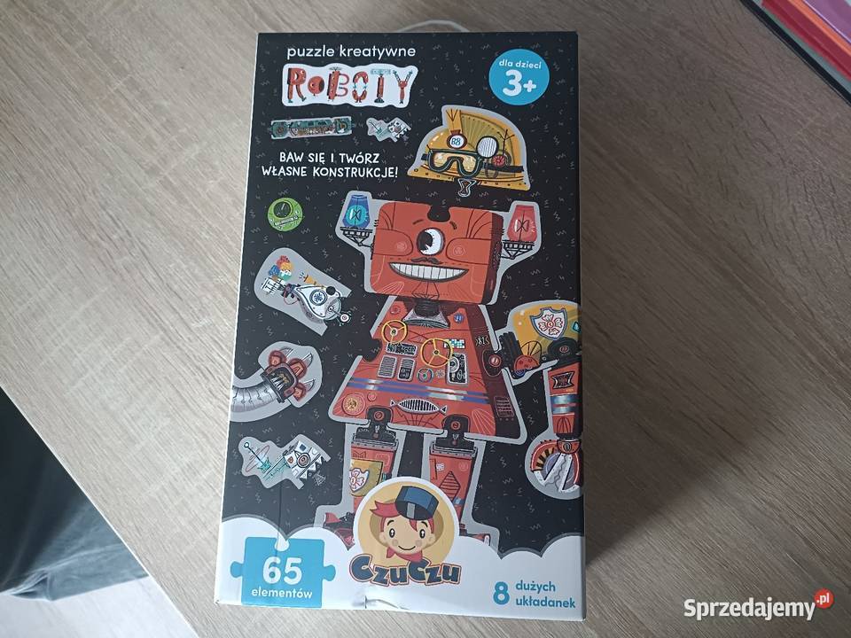 Puzzle kreatywne 65 el Roboty Czuczu Papier
