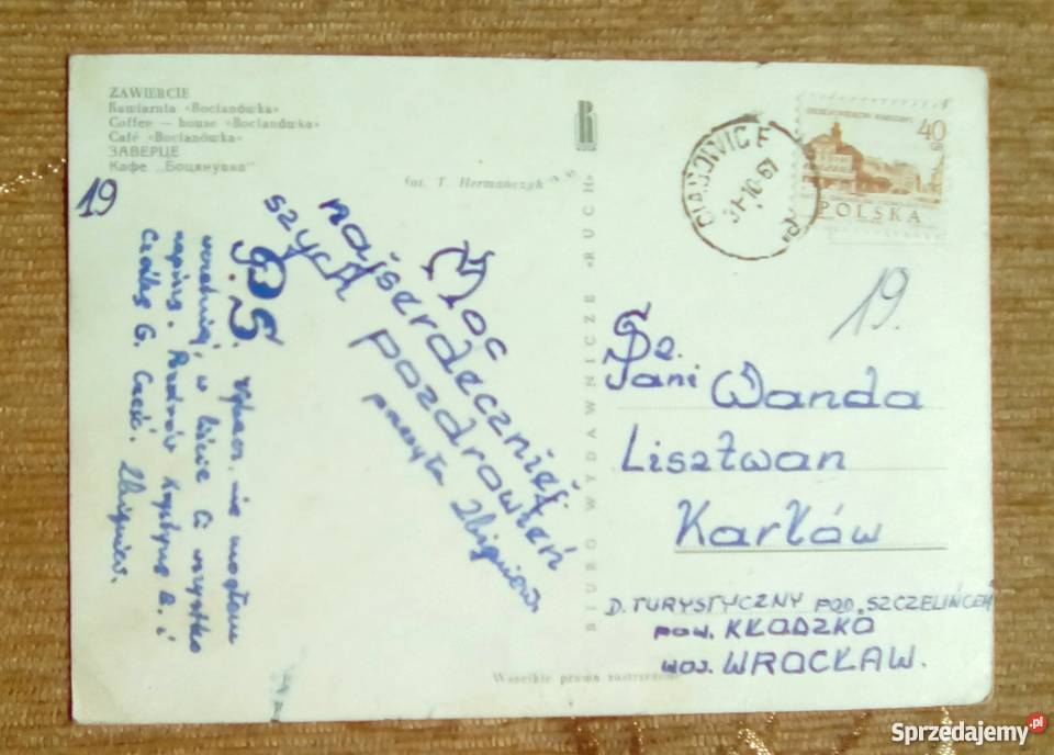 WIDOK NA KAWIARNIĘ BOCIANÓWKA W ZAWIERCIU Piszczac