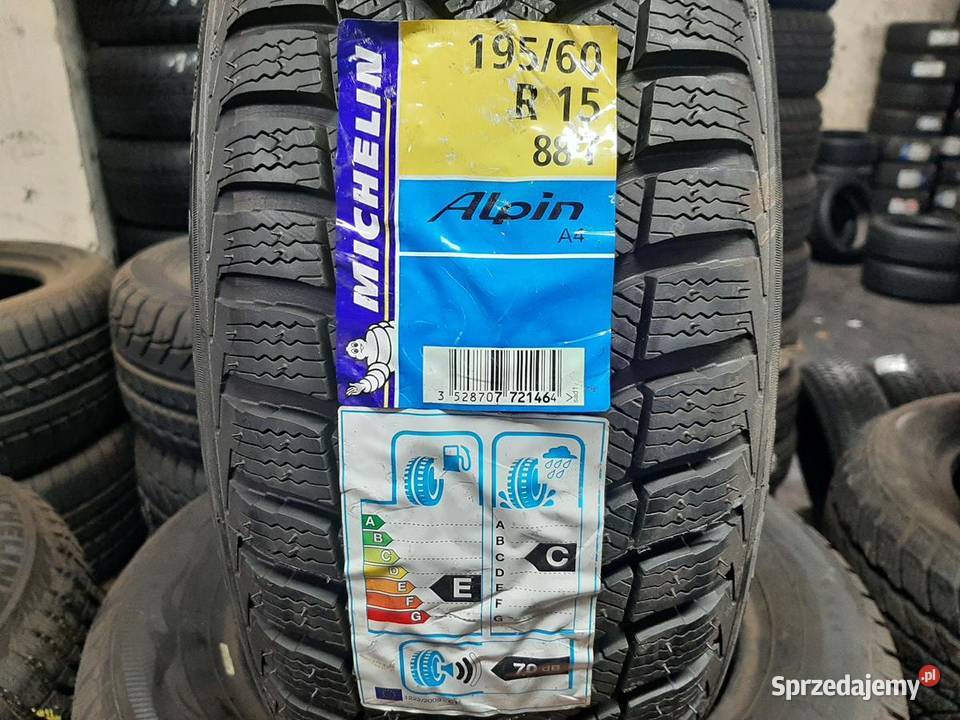 4x Opona nieużywana zimowa 19560R15 MICHELIN 189 Zaścianki
