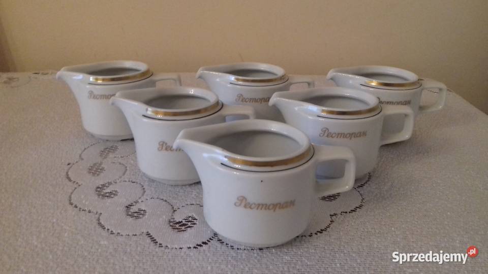 Mleczniki porcelanowe małe z Ilmenau 6 do Kraków sprzedam