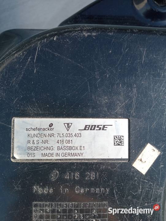 Subwoofer Cayenne Porsche głośnik bose Moc 0 Lębork