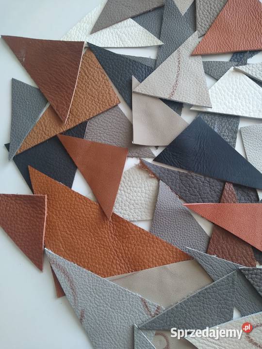 Skóra Trójkąt Trójkąty 70 sztuk Licowa Włoska