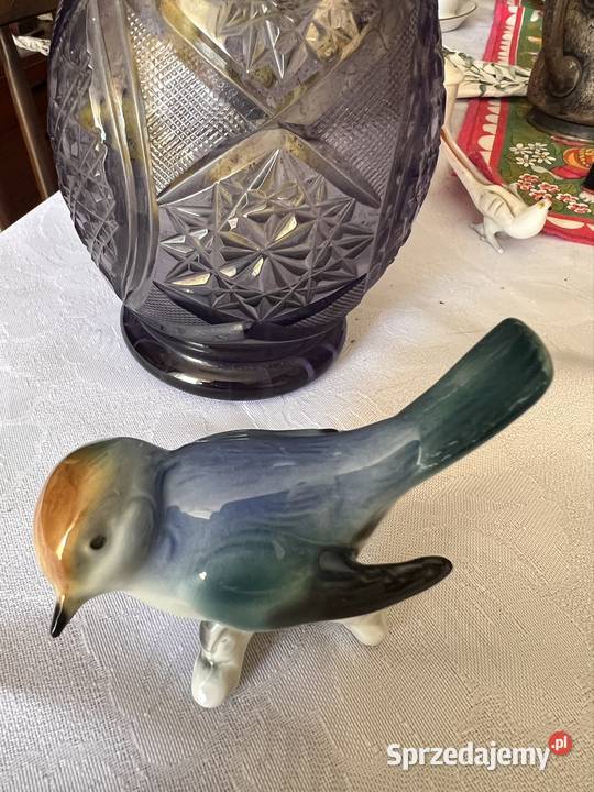 Porcelanowy ptaszek vintage antyk Bytom sprzedam
