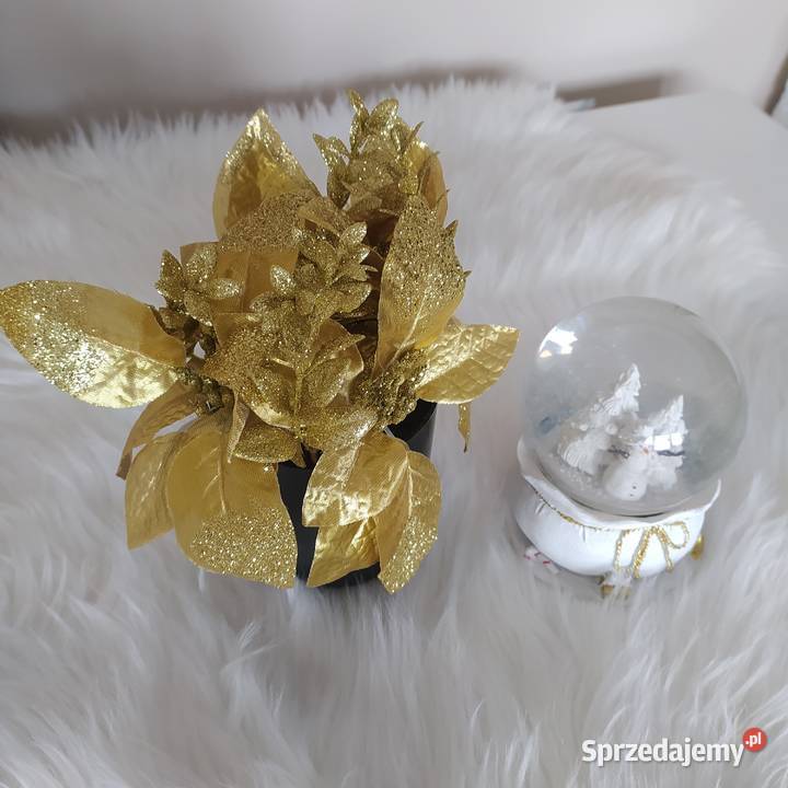 Bombki sople sopelki duże złote białe Koszalin