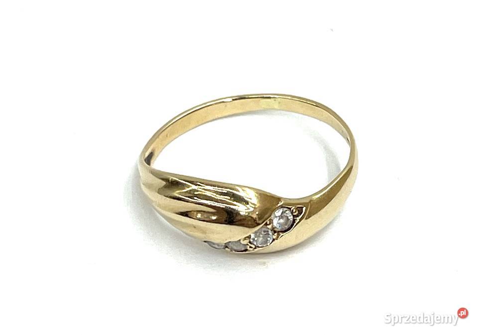 ZŁOTY PIERSCIONEK 585 W 155 R 8 pomorskie