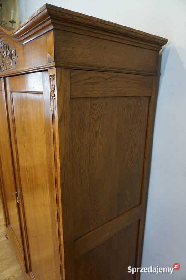 DWUDRZWIOWA SZAFA SECESJA DĄB FRANCJA Niemcza