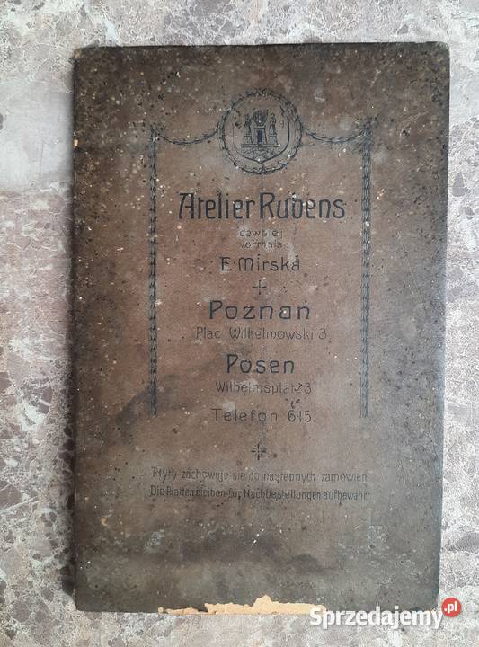 Stara fotografia karton Poznań Posen plac pomorskie Tczew