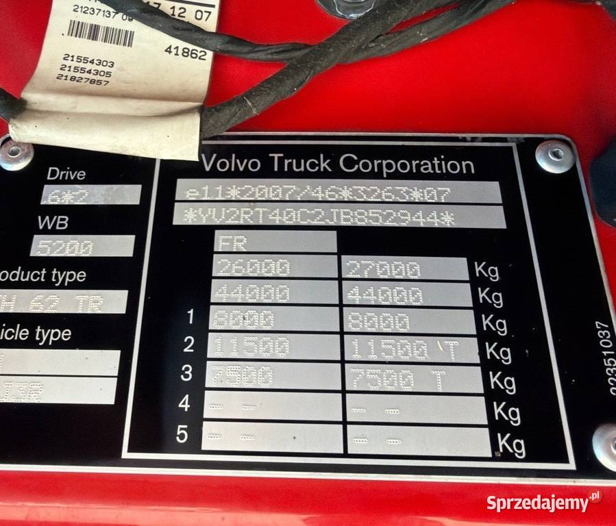 Burto Firanka Volvo FH Eur 6 winda Warszawa sprzedam