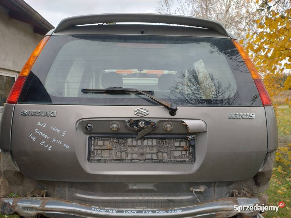 Klapa Tylna Suzuki Ignis II Subaru Justy G3X Lak Elbląg