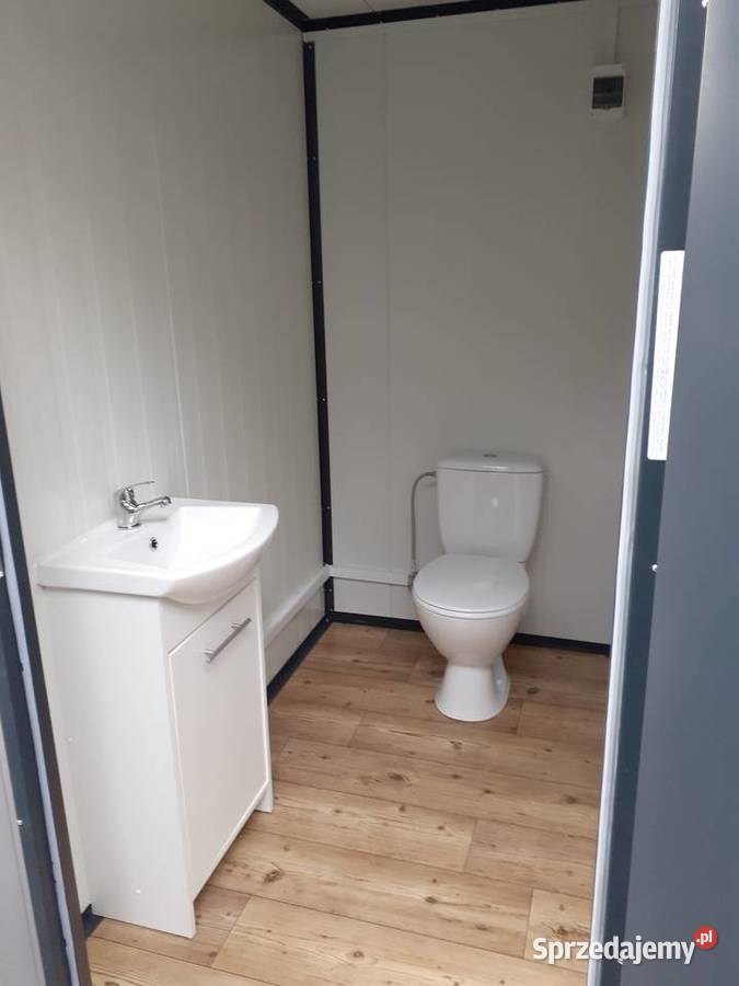 Łazienka damsko męska kontener sanitarny WC Jasieniec