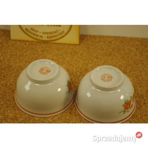 Komplet 2 miseczek porcelanowych w kwiatowy wzór sprzedam