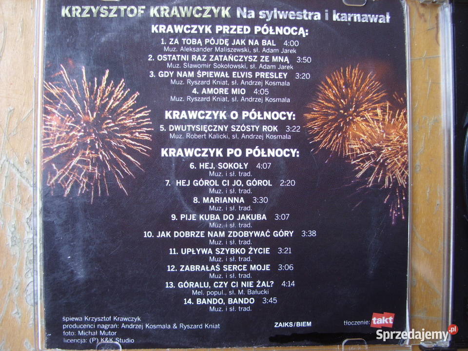 Pop CD KRZYSZTOF KRAWCZYK 4plyty CD CD Wołów