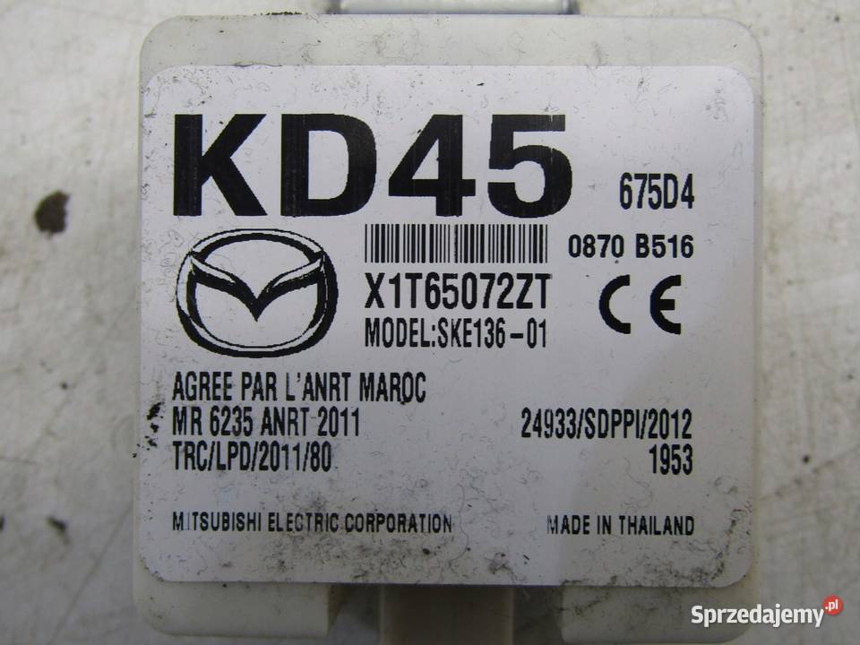 MODUŁ STEROWNIK SENSOR ANTENY MAZDA 2 DJ III osobowe lubelskie