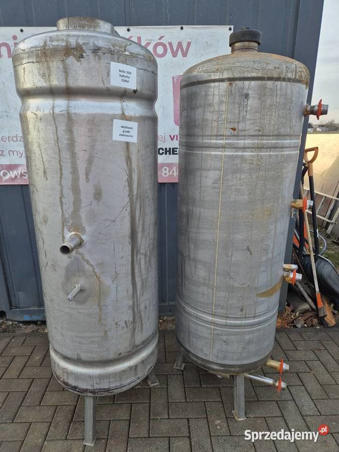 Bufory hydrofory nierdzewne 350l stojący rewizja Zborowskie
