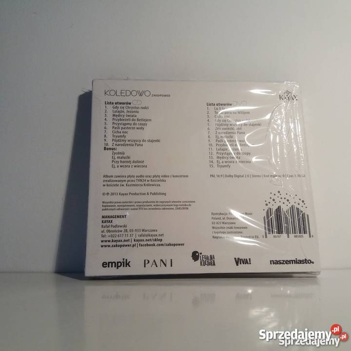 Zakopower Kolędowo edycja specjalna CD DVD etno/folk Płyty i kasety Warta