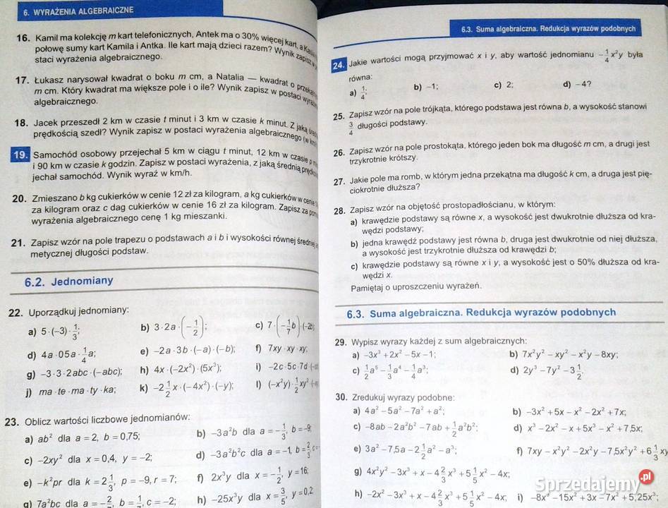Zbiór zadań z matematyki kl 1 M Chełm