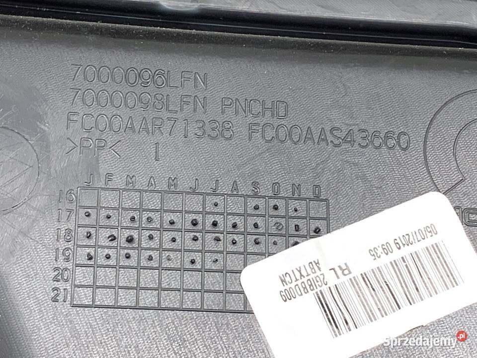 BOCZEK DRZWI LEWY TYŁ JEEP COMPASS MP Crossover