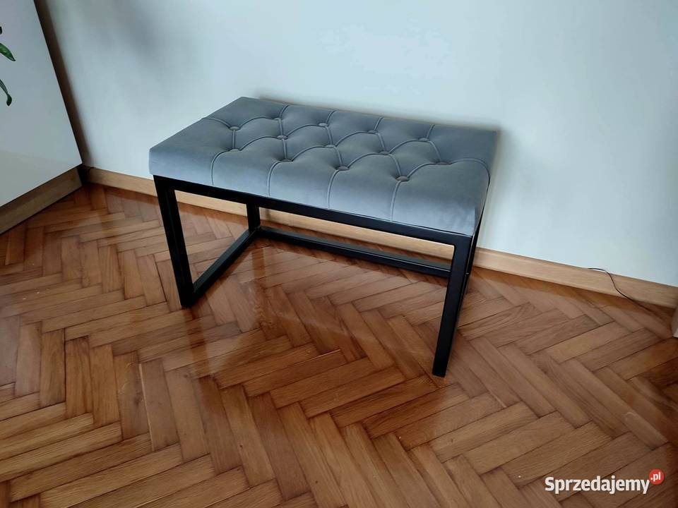 Ławeczka loft siedzisko pufa stalowa loftowa 40cm Łódź