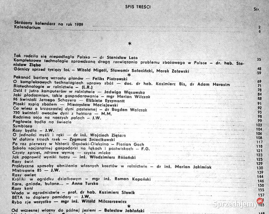 Poradnik rolnika i pszczelarza kalendarz na 1988 Chełm