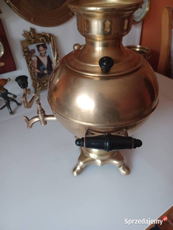 Samowar elektryczny mosiężny Poznań sprzedam