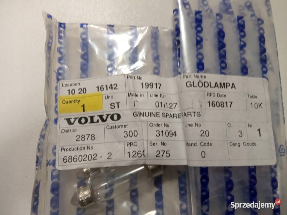 ŻARÓWKA VOLVO Oświetlenie